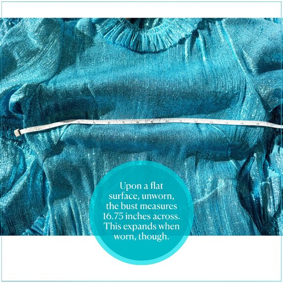 The Vampire’s Wife $4990 Sky Rocket Runway Gown in Metallic Sky Blue - Picture 11 of 16